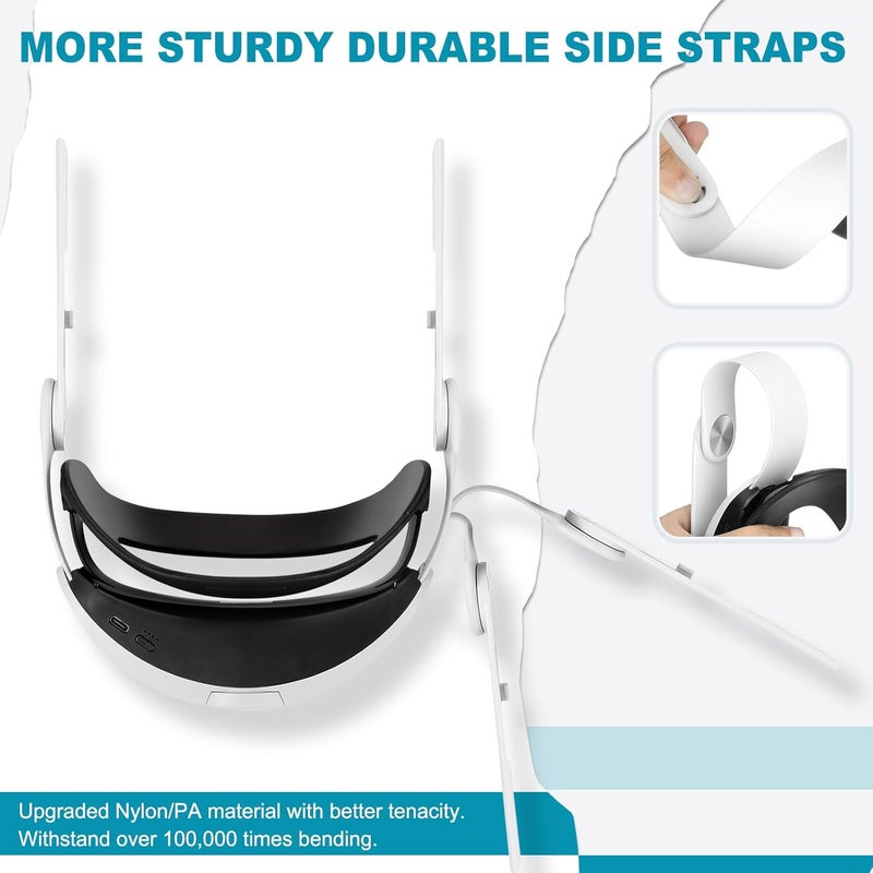 Hurra Head Strap with Battery for Oculus Quest 2, 10000mAh Fast Charging Battery Pack Extend 8H Playtime, Counter Balance Adjustable Elite Strap Replacement Accessories Enhanced Comfort Support in VR - Image 5